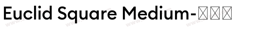 Euclid Square Medium字体转换